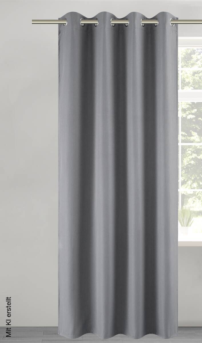 POCOline Verdunklungsvorhang Christa dunkeltaupe B/L: ca. 135x245 cm