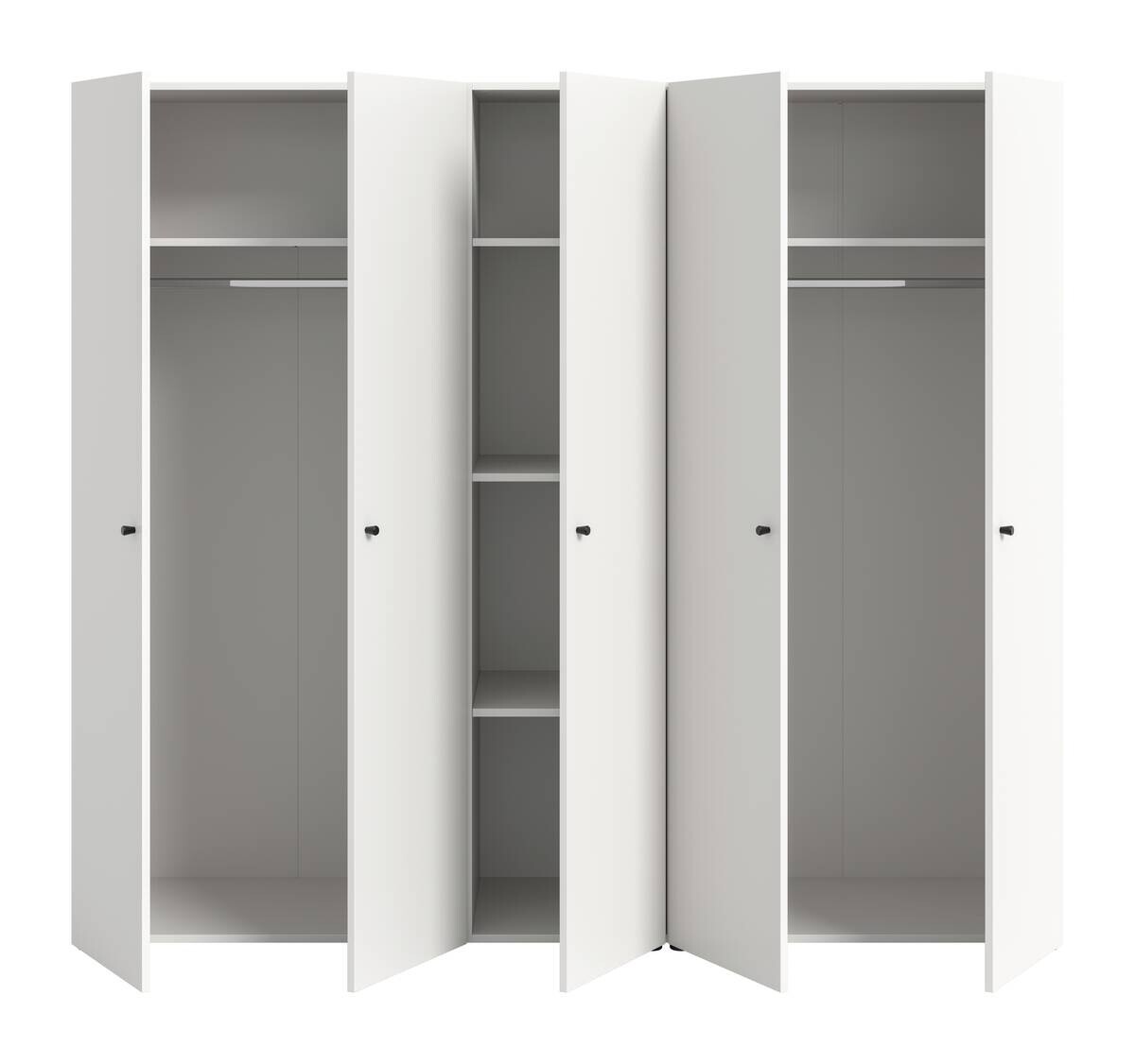 Kleiderschrank DARWIN weiß B/H/T: ca. 200x176x51 cm