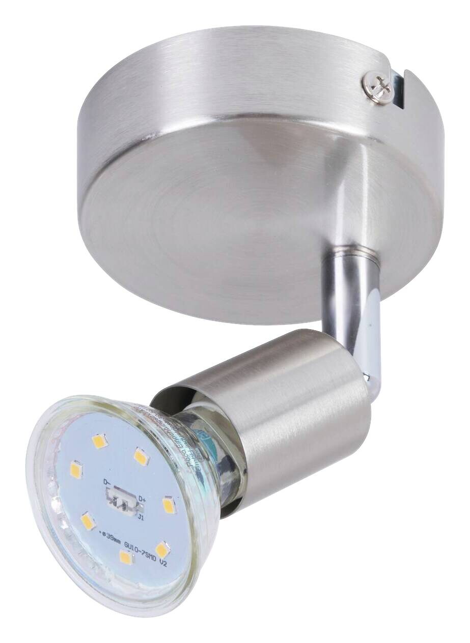 POCOline Spot Joris nickel matt Metall H/D: ca. 10x8 cm GU10 1 Brennstellen