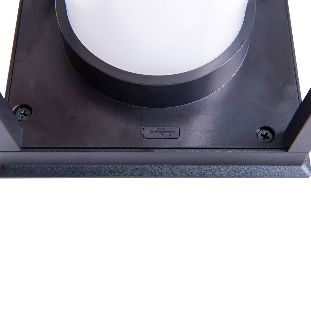 LED-Sockelleuchte 3180922 schwarz Aluminium Kunststoff B/H/L: ca. 14,5x28x14,5 cm