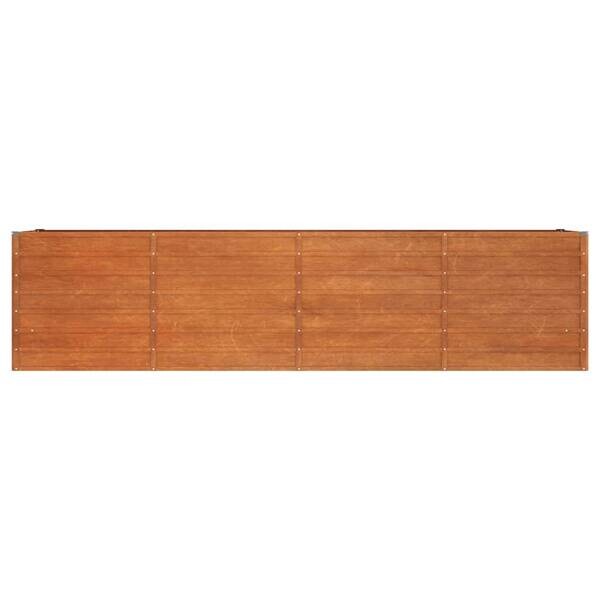Hochbeet braun Stahl B/H/L: ca. 80x77x320 cm