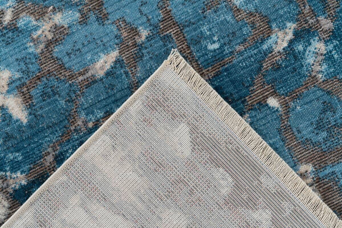 Kayoom Kurzflorteppich Milan 425 blau B/H/L: ca. 160x0,5x230 cm