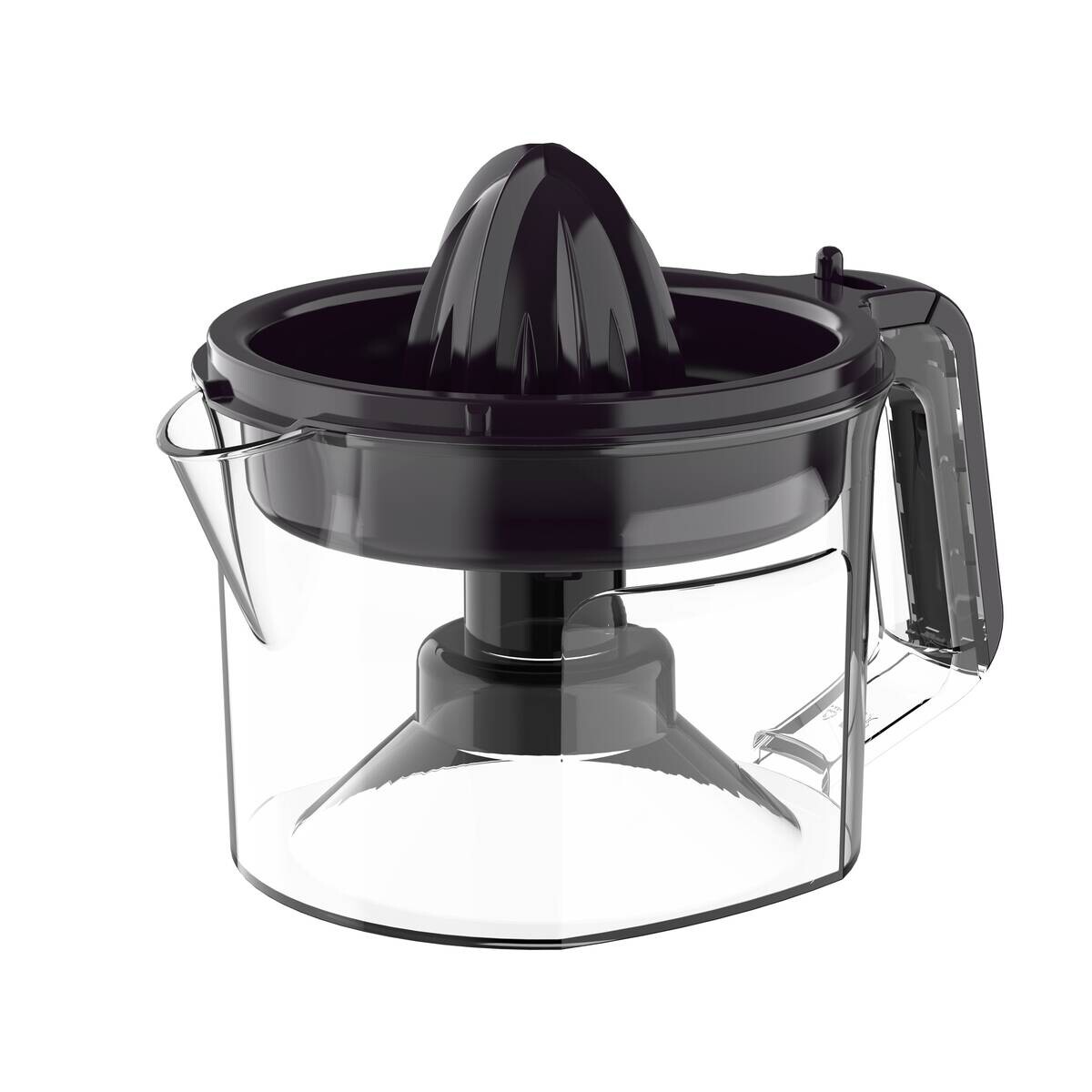 BERGNER Zitruspresse OLIVAR schwarz Glas B/H/L: ca. 17x21,5x21 cm