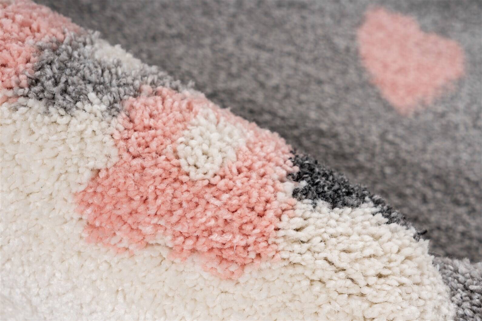 Kayoom Kurzflorteppich Australia - Clermont rosa B/H/L: ca. 80x1,6x150 cm