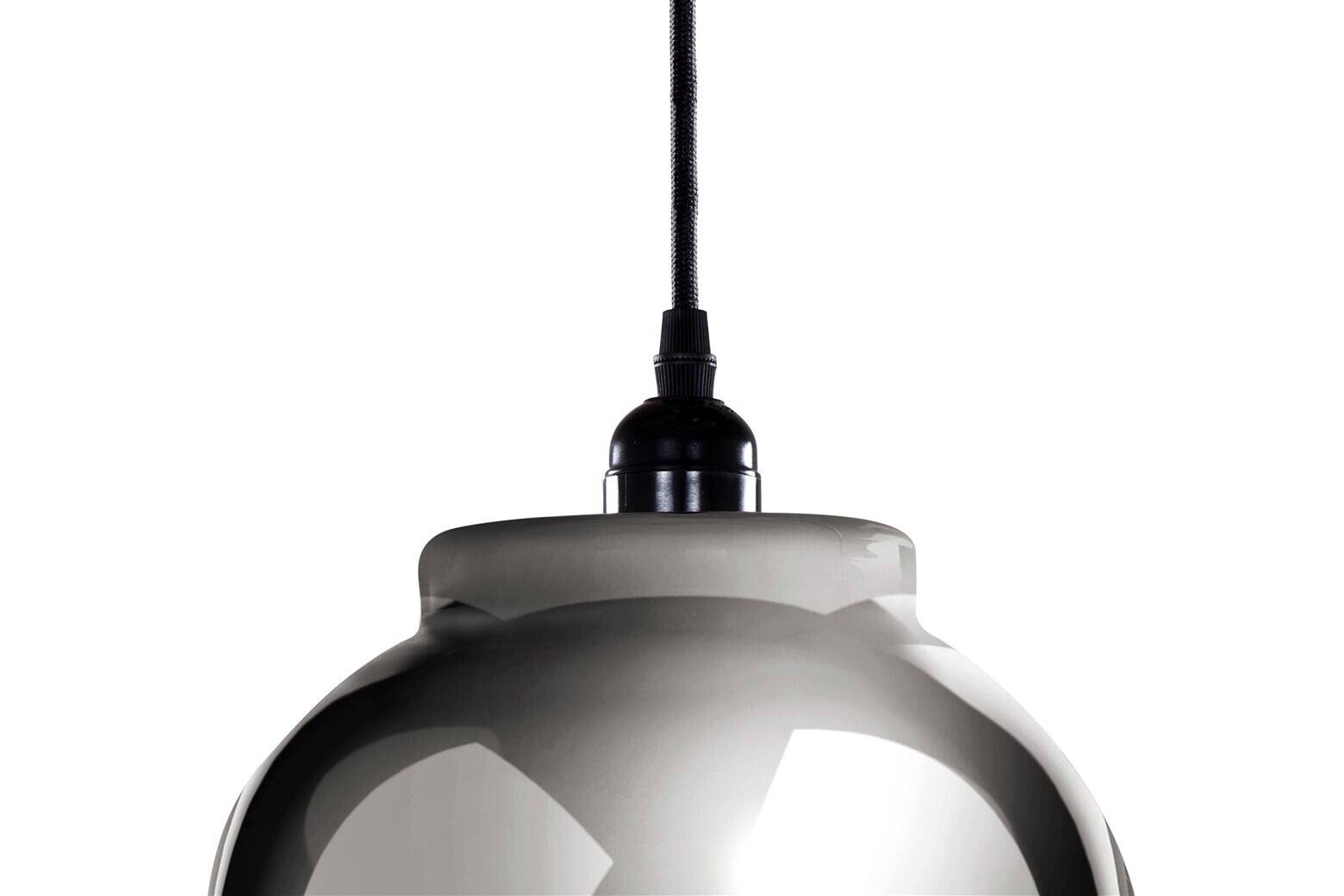 Kayoom Pendelleuchte grau schwarz Glas B/H/L: ca. 22x29x22 cm E27 1 Brennstellen