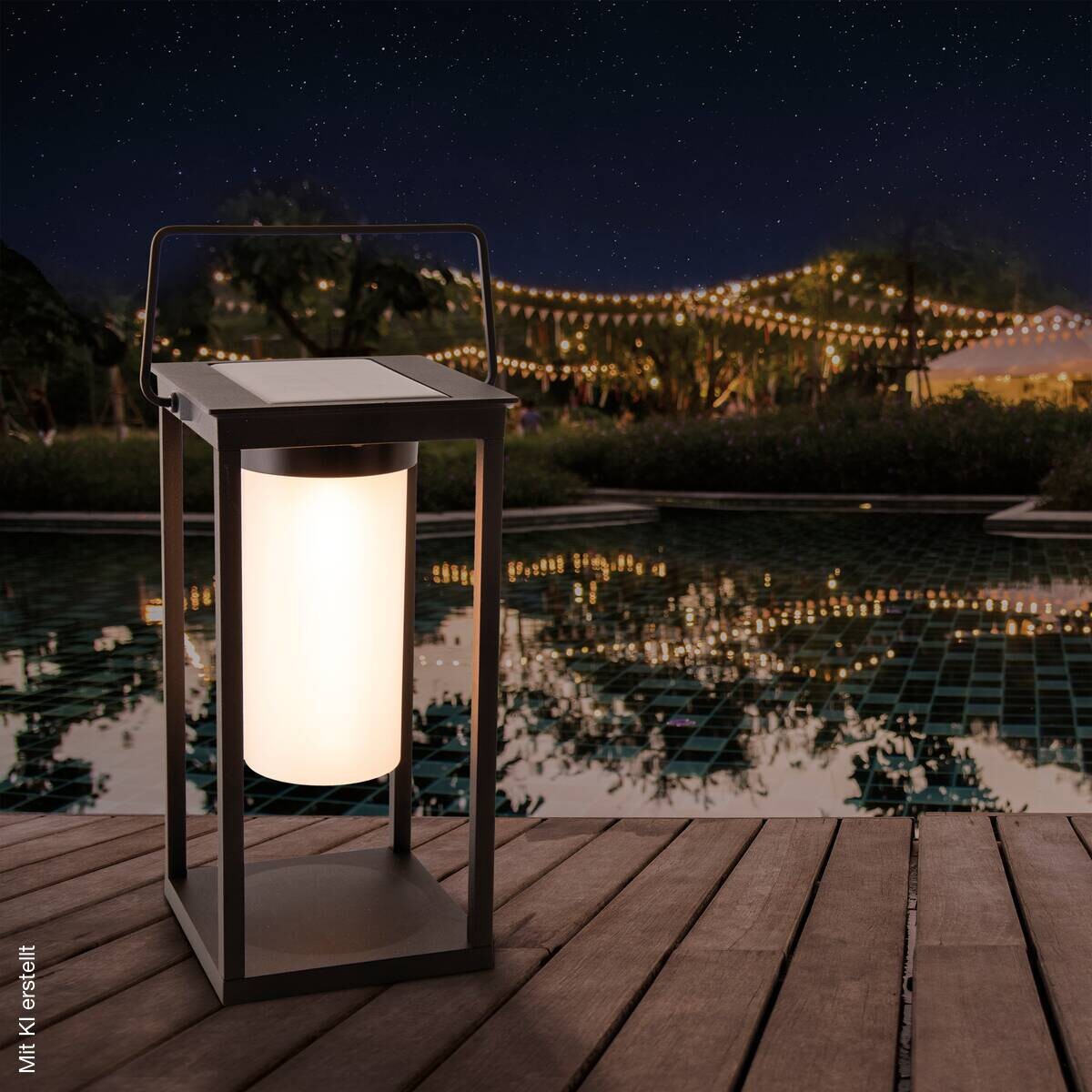 LED-Sockelleuchte 3180922 schwarz Aluminium Kunststoff B/H/L: ca. 14,5x28x14,5 cm