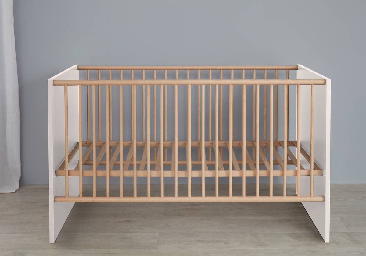 Babybett Mats weiß B/H/T: ca. 144x83x78 cm