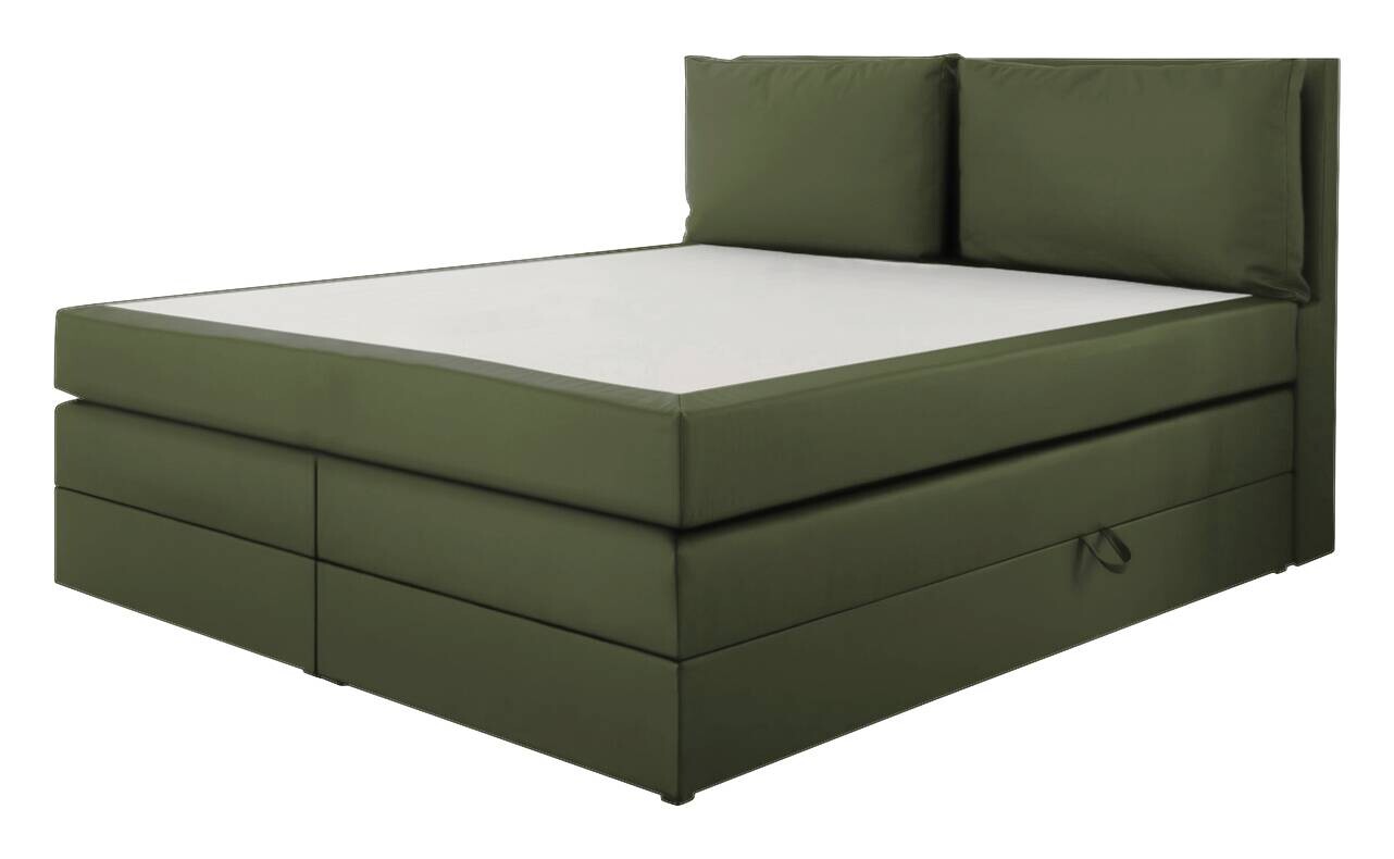 Boxspringbett Lissy olive Liegefläche B/L: ca. 160x200 cm