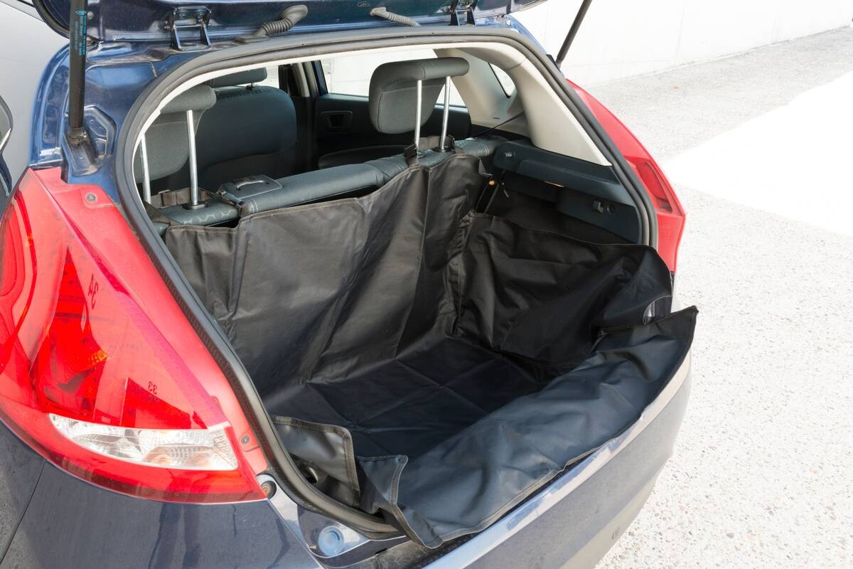 Hundedecke Auto Kofferraum schwarz Polyester B/H/L: ca. 104x33x155 cm