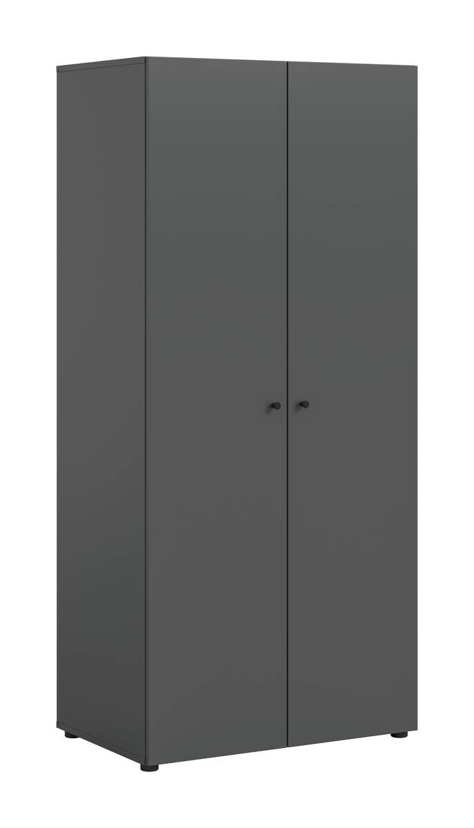 Kleiderschrank DARWIN anthrazit B/H/T: ca. 80x176x51 cm