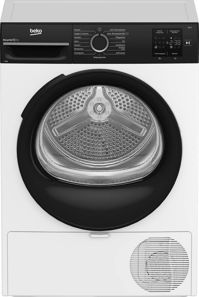 Beko Wärmepumpentrockner BM3T39230W weiß B/H/T: ca. 59,8x84,6x63 cm ca. 9 kg