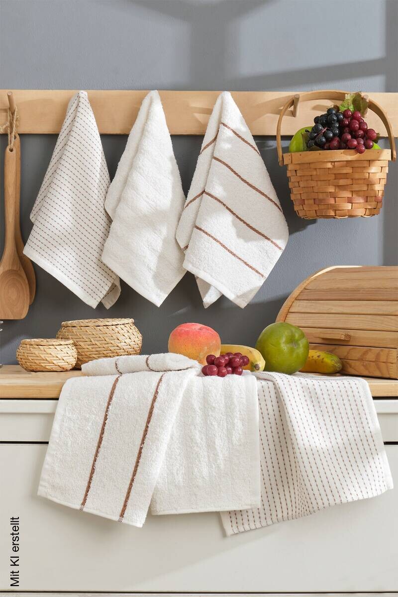 Mijolnir Frottier-Set creme Baumwolle B/L: ca. 30x50 cm