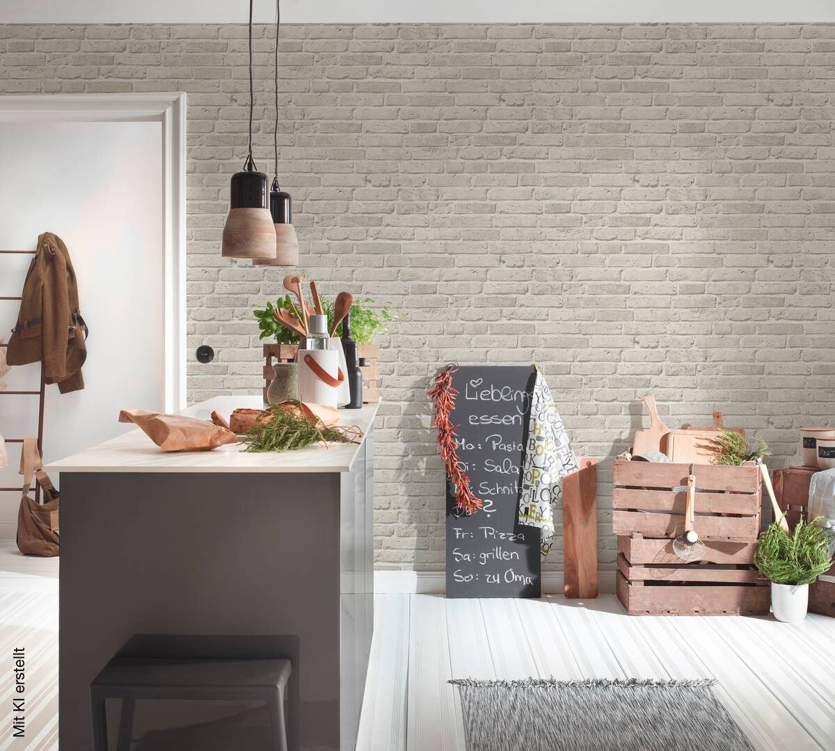 A.S.Creation Vliestapete Best of Wood`n Stone 2nd Edition Steine grau B/L: ca. 53x1005 cm