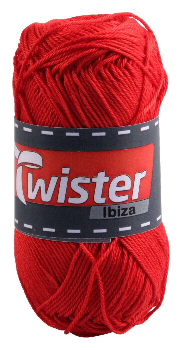 Twister Handstrickgarn Ibiza rot 100% Baumwolle L: ca. 12500 cm