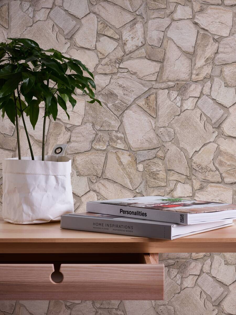 A.S.Creation Vliestapete braun grau B/H/D: ca. 53x1005x8,3 cm