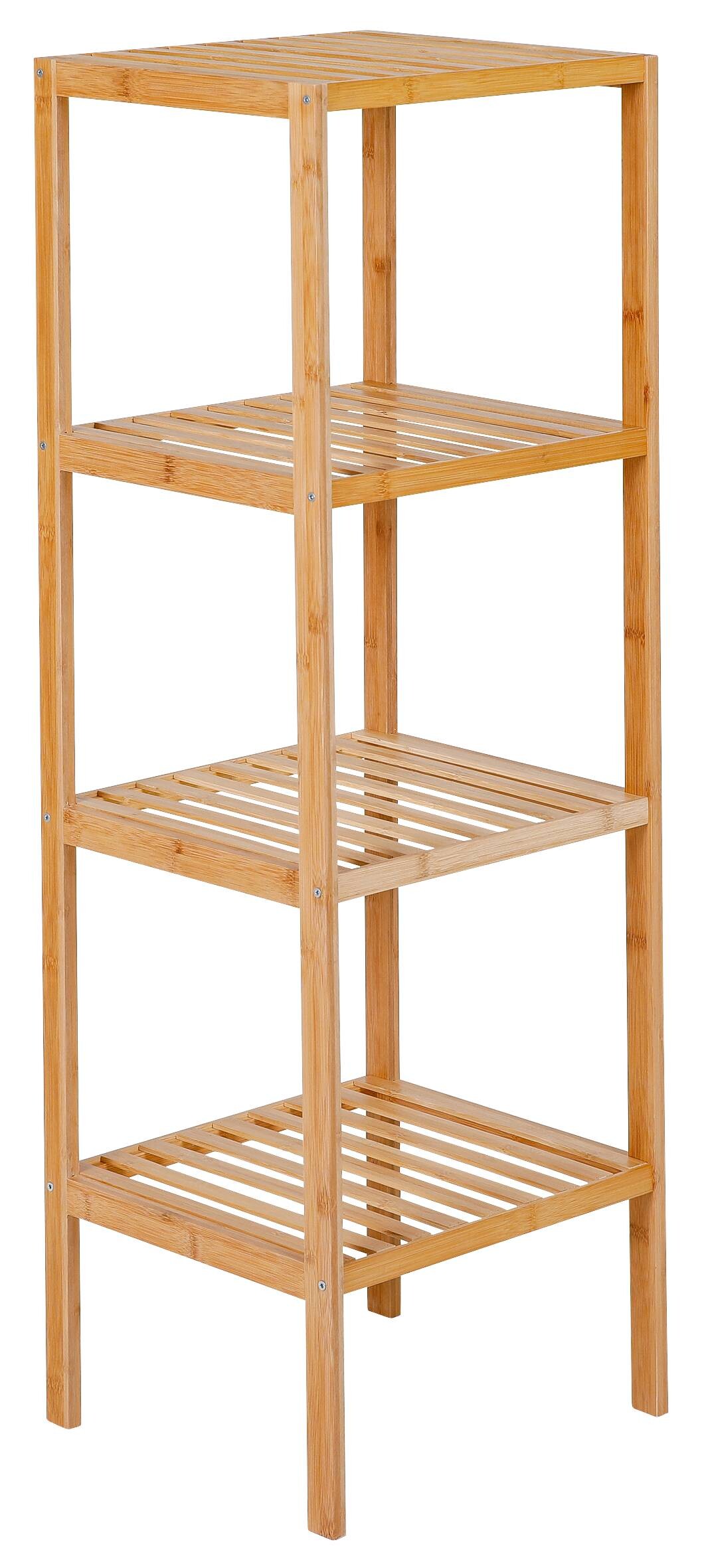 Bambusregal natur Holz B/H/T: ca. 36x114x36 cm