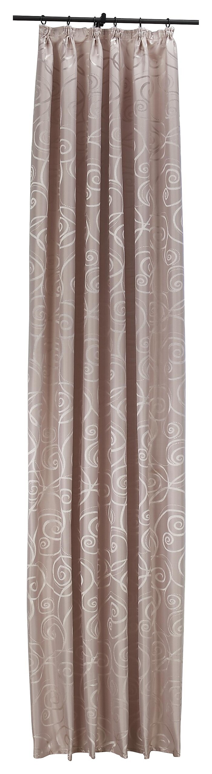 silver edition Dekovorhang Triest rosé 100% Polyester B/H: ca. 140x245 cm
