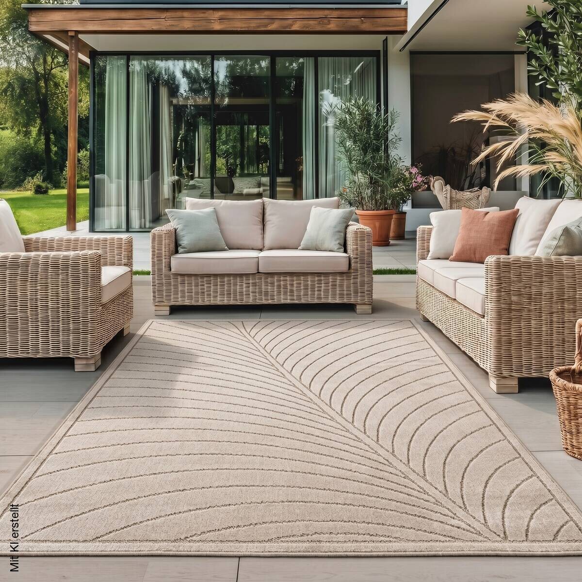 Ayyildiz Flachwebteppich NOVA beige B/L: ca. 280x370 cm
