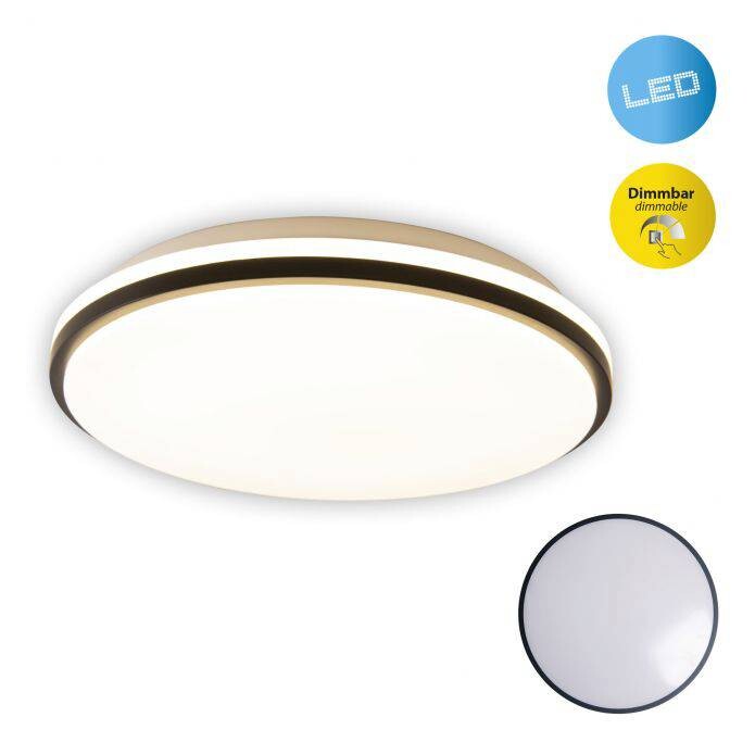 Näve Leuchten LED Deckenleuchte NV1380023 weiß Metall Kunststoff H/D: ca. 6x34 cm null 1 Brennstellen