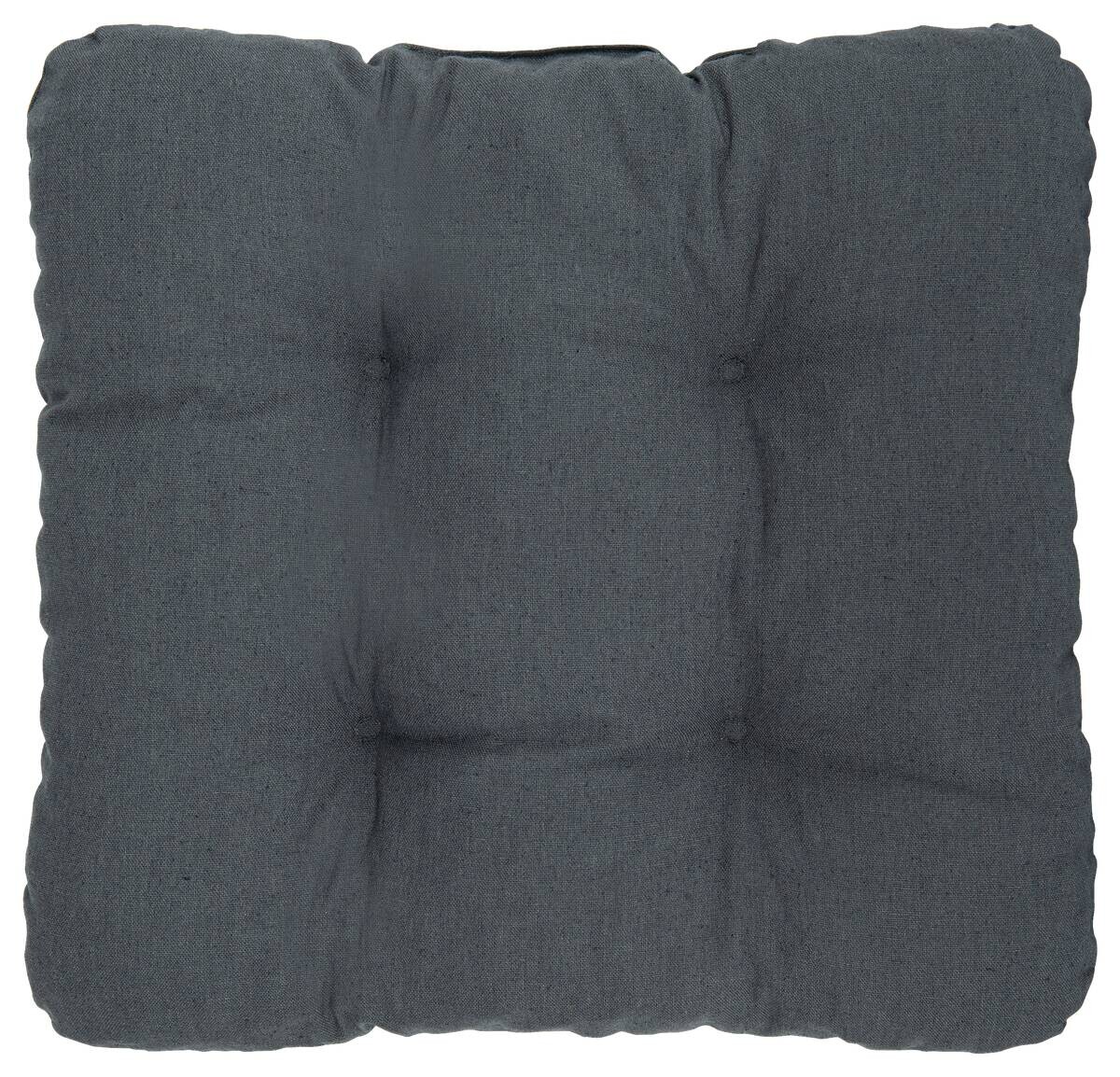 Sitzkissen Alina anthrazit Polyester-Mischgewebe B/H/L: ca. 38x8x38 cm