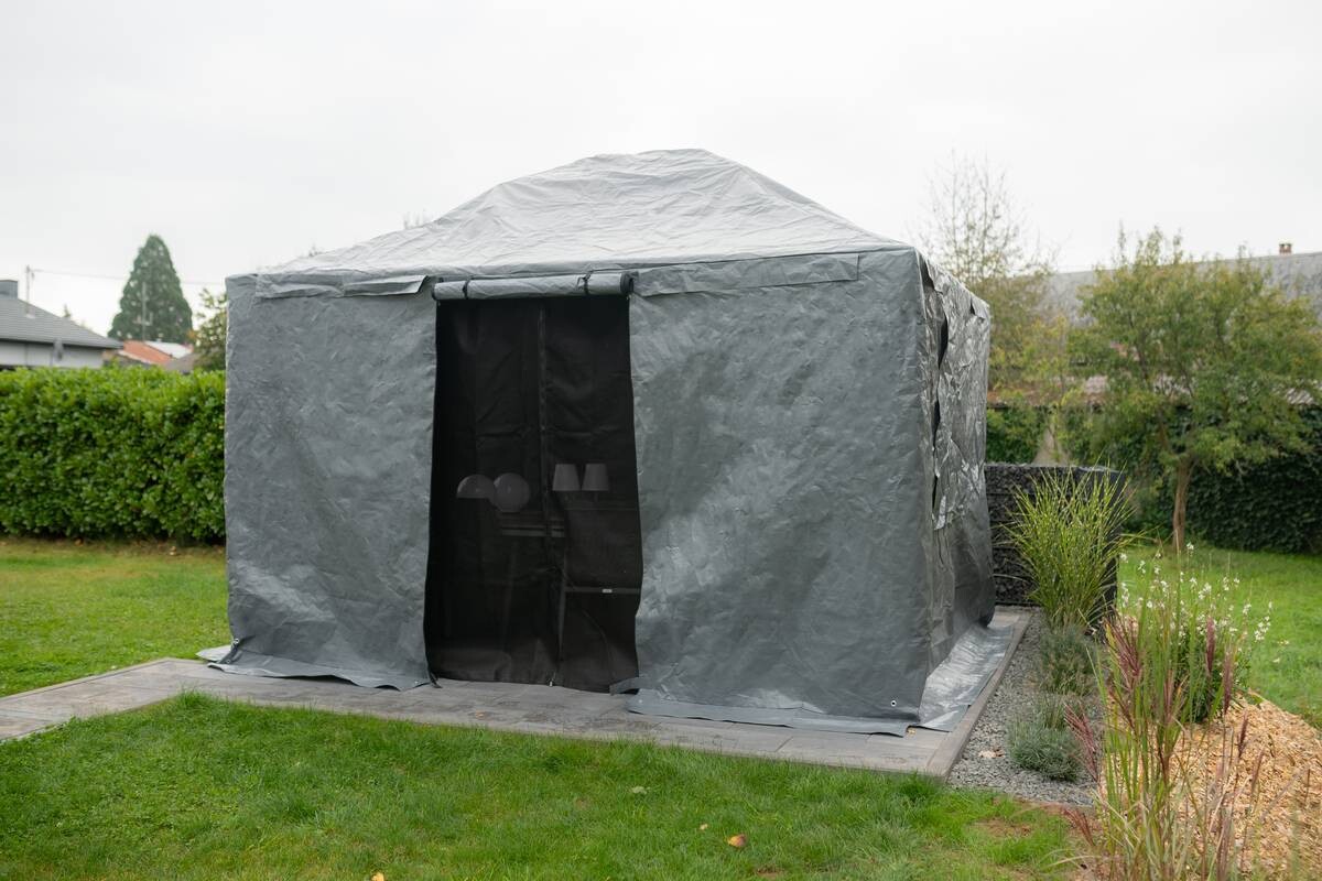 Sojag Pavillon-Winterabdeckung grau Polyester