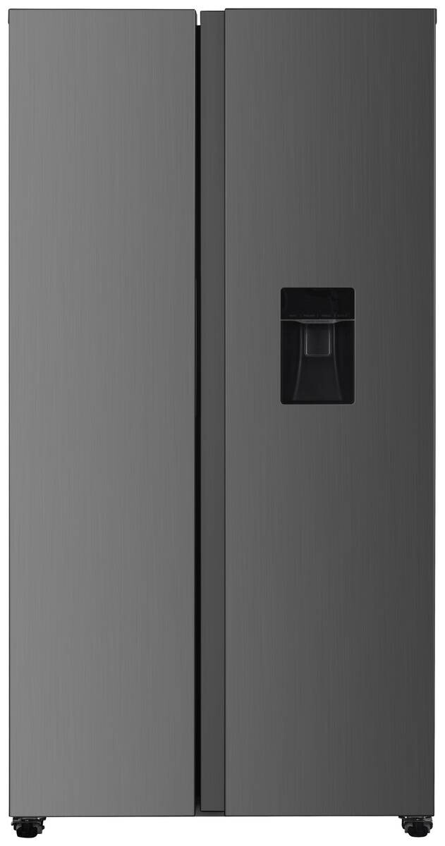 POCOline Side-by-Side SBS177-439EIXNFWDD EEK: E Spektrum: A bis G Kühlen: 288 Gefrieren: 151 39dB Inox B/H/T: ca. 91x177x59 cm
