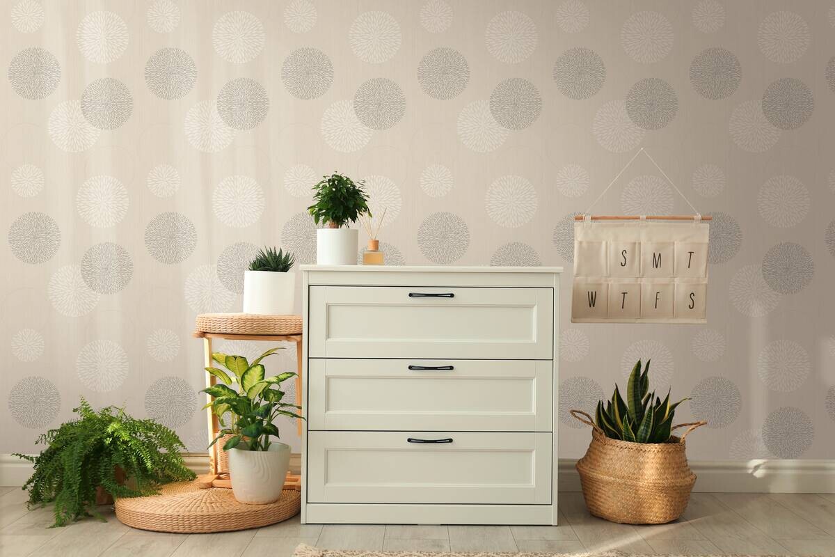 A.S.Creation Vliestapete Best of Vlies Punkte beige B/L: ca. 53x1005 cm