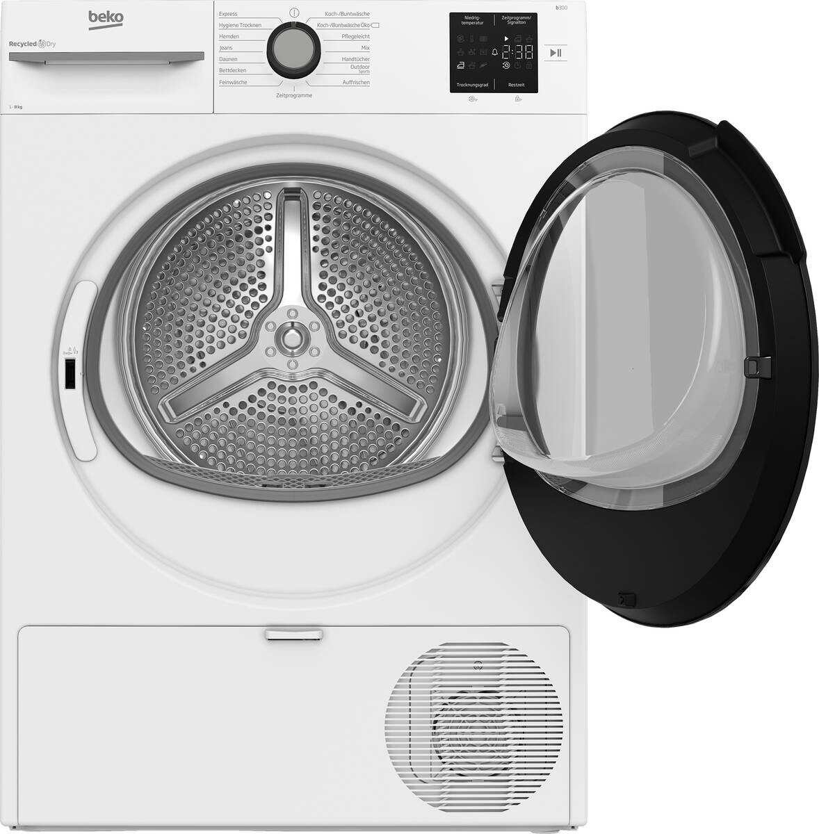 Beko Wärmepumpentrockner BM3T38220X weiß B/H/T: ca. 59,6x84,6x55 cm ca. 8 kg