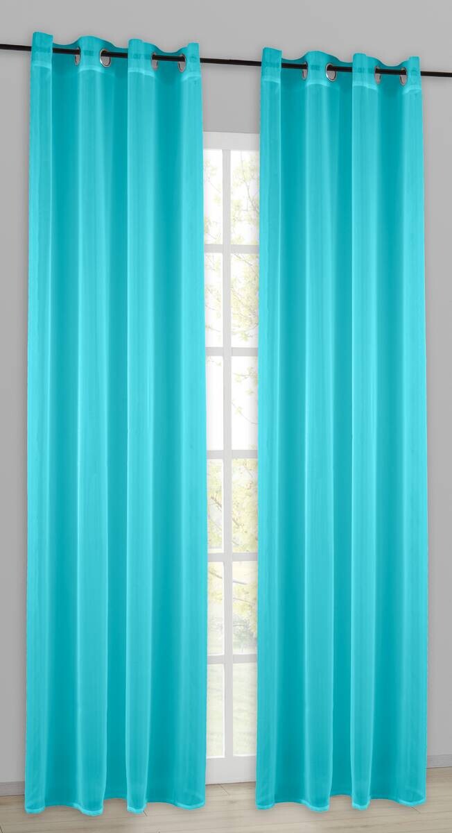 POCOline Ösenvorhang Micha blau B/L: ca. 135x235 cm