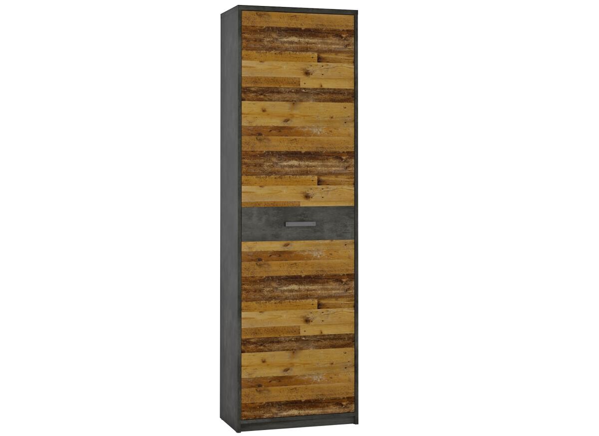 Garderobenschrank Perugia Fresko Nachbildung Old Wood Nachbildung B/H/T: ca. 59x197x34 cm