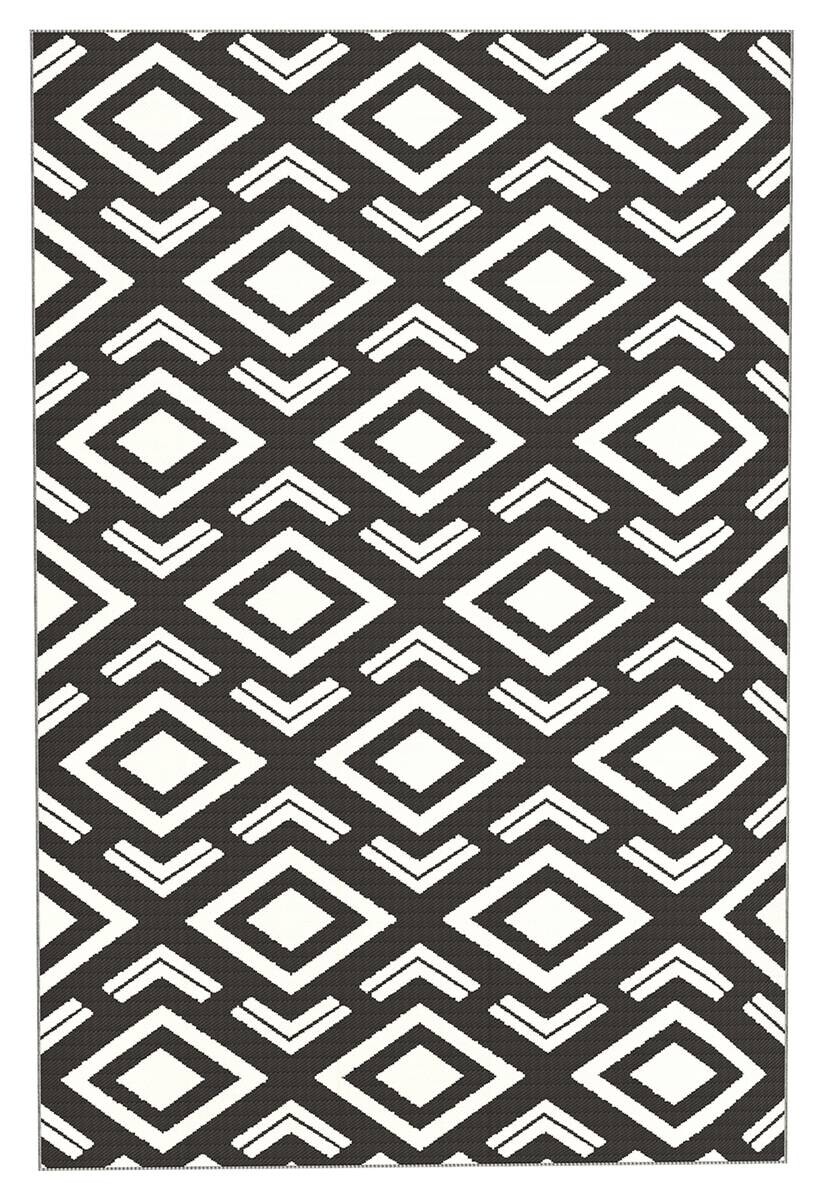 Outsunny Outdoor-Teppich schwarz B/H/L: ca. 274x1x182 cm