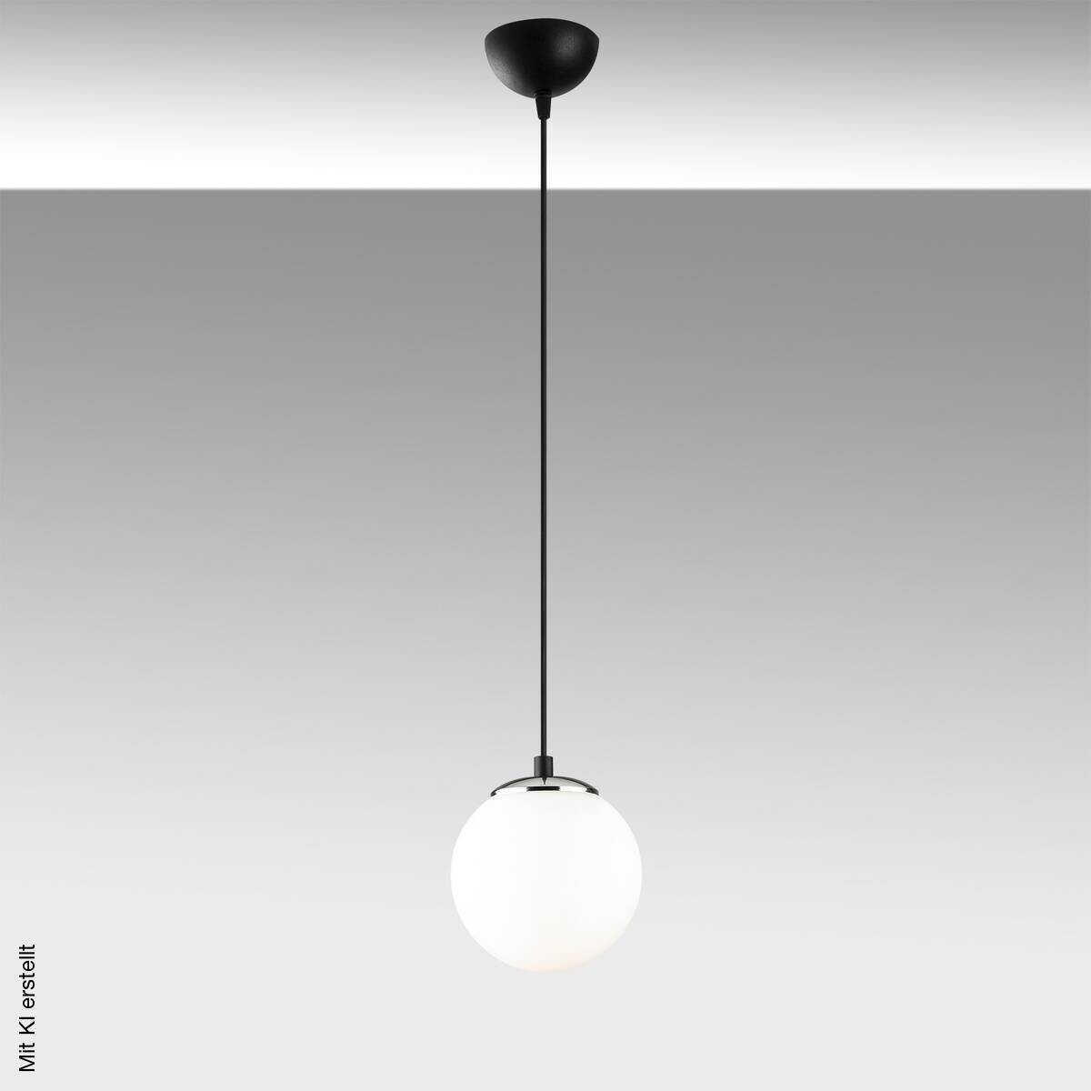 Opviq Pendelleuchte schwarz weiß B/H/T: ca. 15x111x15 cm E27 1 Brennstellen