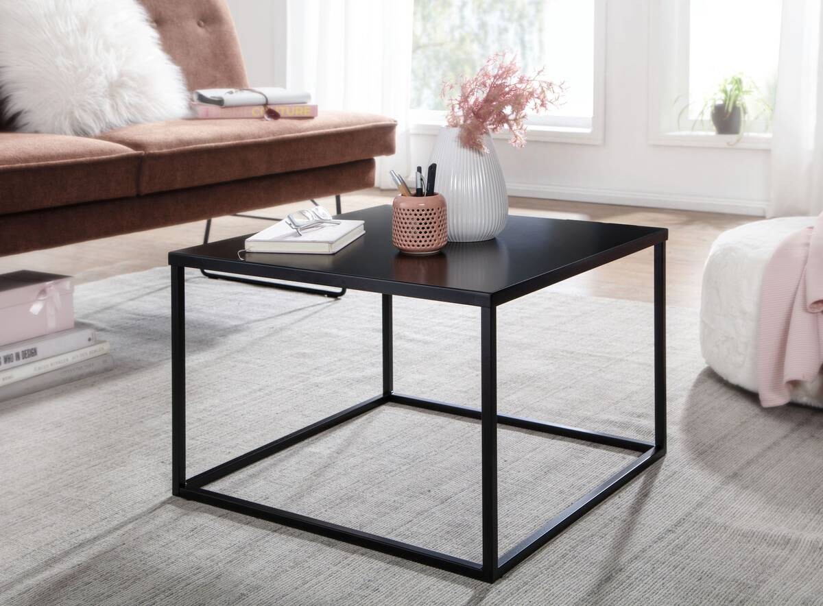 Wohnling Couchtisch schwarz B/H/T: ca. 60x40x60 cm