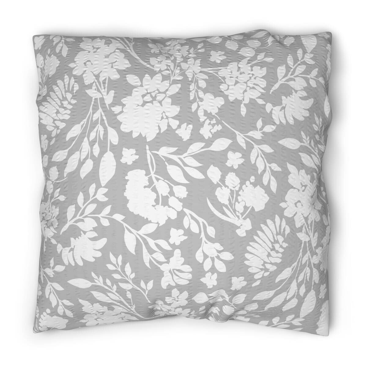 Microfaser Bettwäsche Seersucker silber weiß 100% Polyester B/L: ca. 135x200 cm
