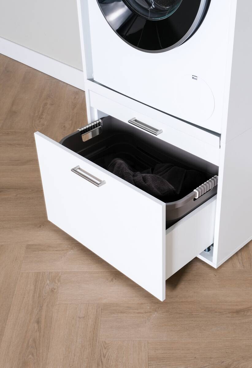 Washcab Waschmaschinenschrank WCBA142 weiß B/H/T: ca. 66,5x142x67,5 cm