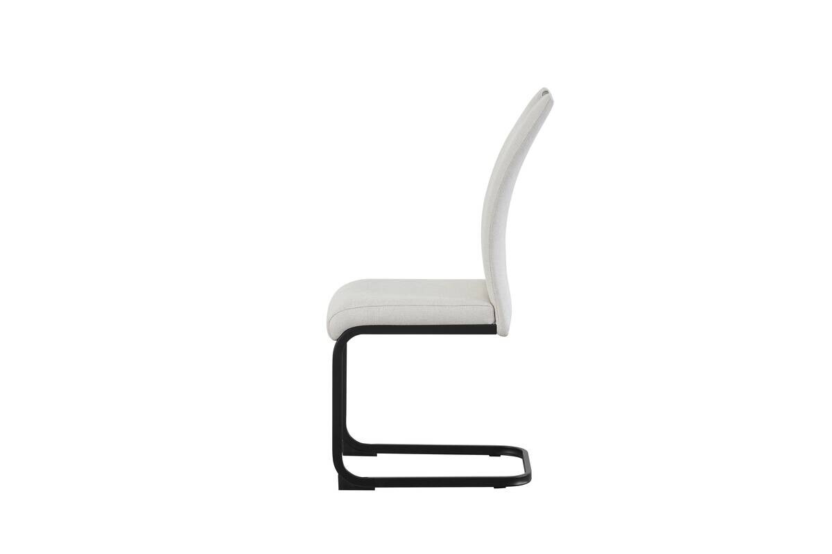Schwingstuhl HANNA, 2er Set creme Webstoff B/H/T: ca. 43x98x59 cm
