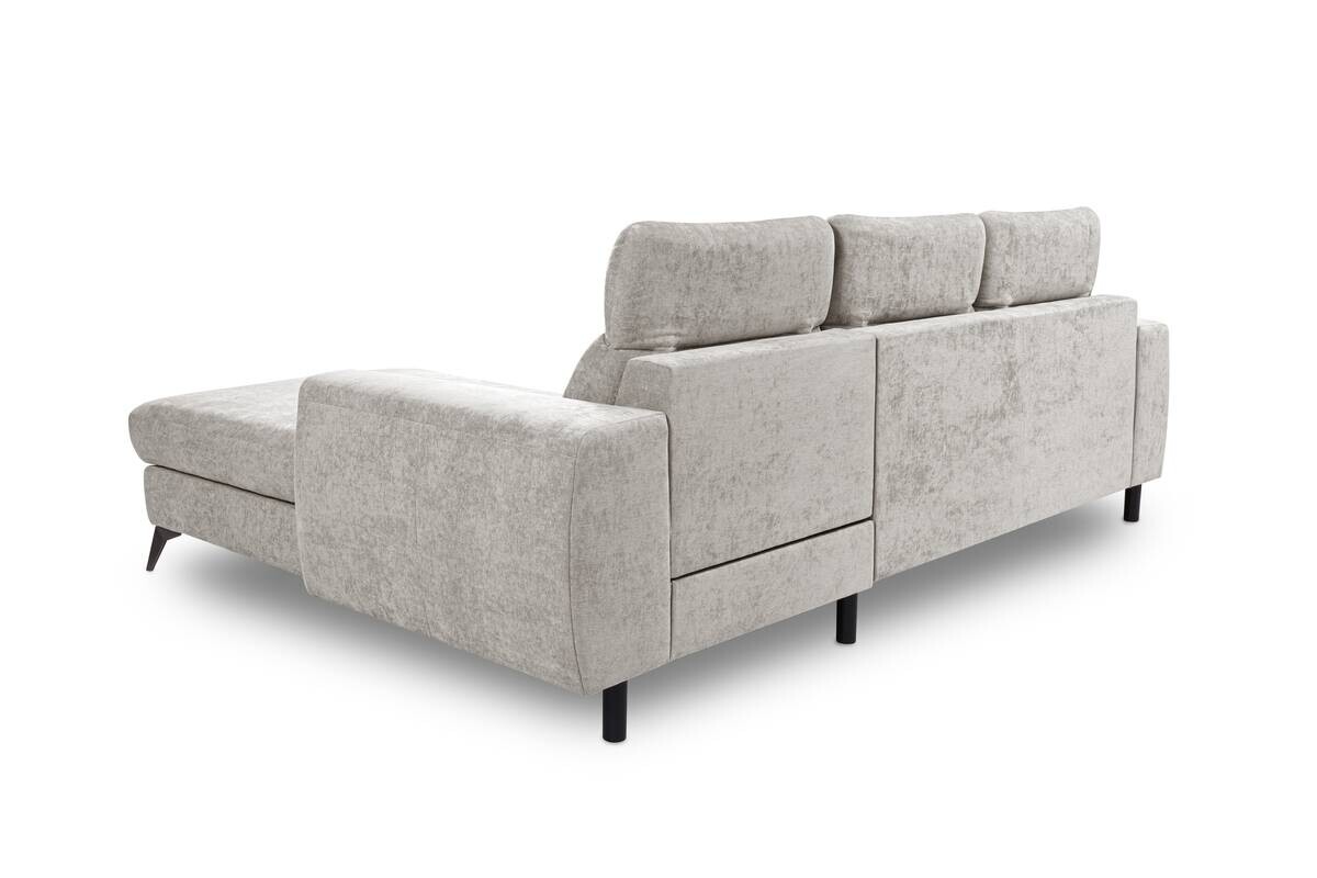 Ecksofa mit Bettfunktion und Bettkasten leinen Microfaser B/T: ca. 264x191 cm
