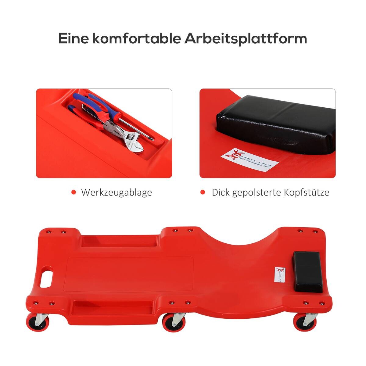 Werkstatt-Zubehör rot B/H/L: ca. 48x100x12 cm