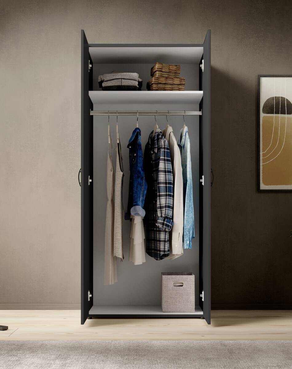 Kleiderschrank Joe B/H/T: ca. 81x176x50,8 cm