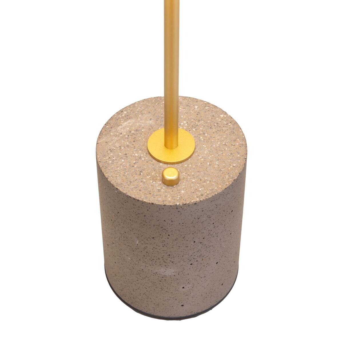 Näve Leuchten Tischleuchte 5306422 schwarz Metall Zement Kunststoff B/H/T: ca. 15x30x15 cm null 1 Brennstellen