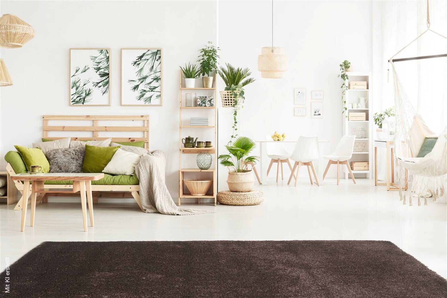 Arte Espina Hochflorteppich Soul 8120 Braun braun B/L: ca. 120x180 cm