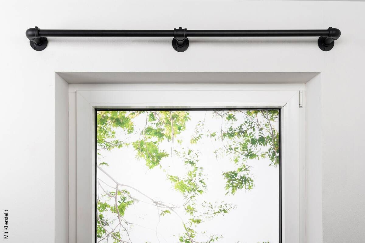 ondeco Stilgarnituren Industrial-Look schwarz Metall ausziehbar von ca. 160 bis 280 cm 1.0 Läufe