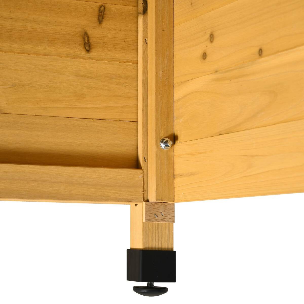 Outsunny Mährobotergarage natur B/H/L: ca. 76x70x75 cm