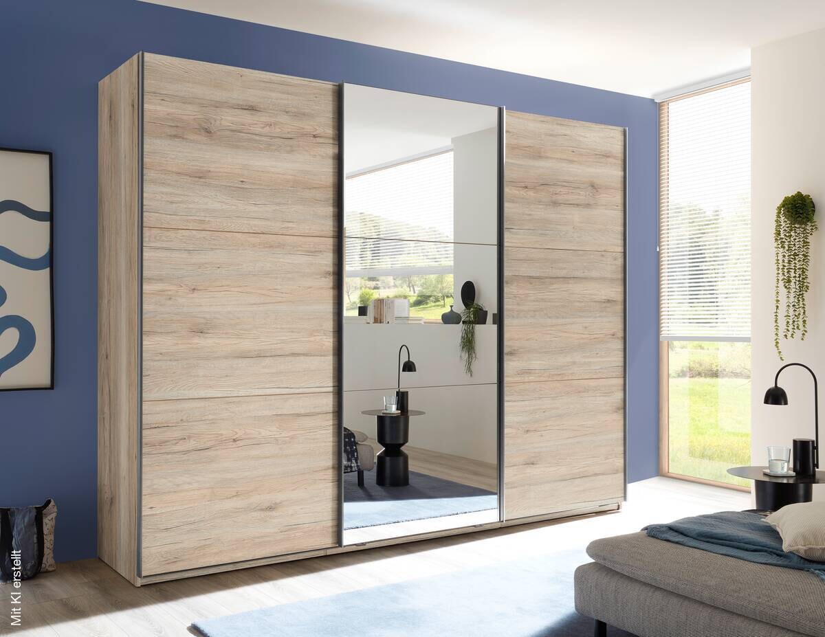 Schwebetürenschrank Bravo Eiche San-Remo Nachbildung B/H/T: ca. 270x210x60 cm