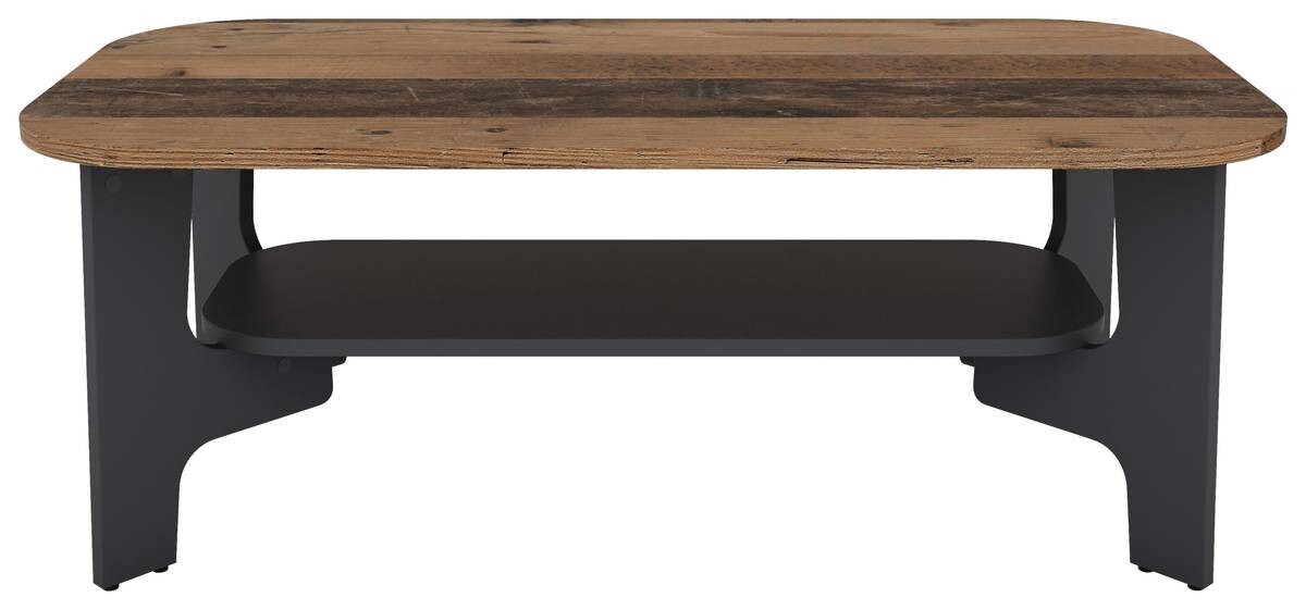 Couchtisch JONNY Eiche Old Wood Nachbildung anthrazit anthrazit B/H/T: ca. 110x42,5x55 cm