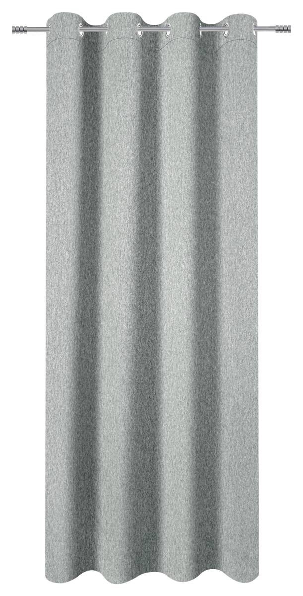 Verdunklungsvorhang Linda silber B/L: ca. 135x245 cm