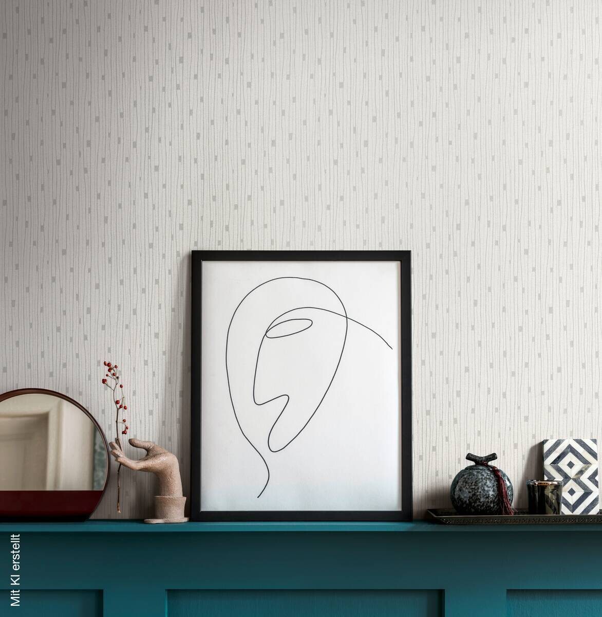 A.S.Creation Vliestapete creme grau silber B/H/D: ca. 53x1005x8,2 cm