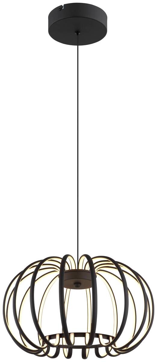 GLOBO LED-Pendelleuchte schwarz Aluminium Metall H/D: ca. 120x40 cm 1 Brennstellen