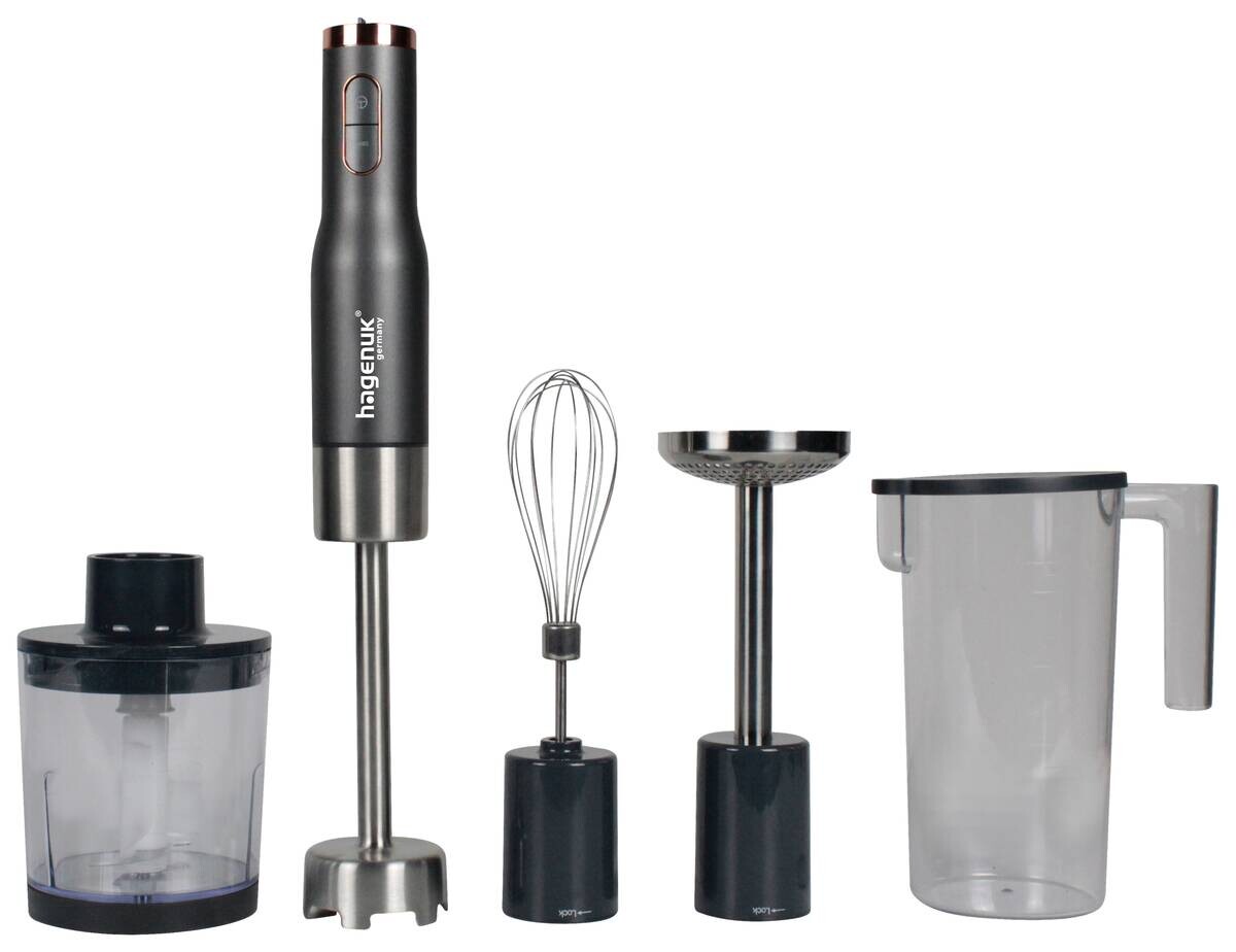 Hagenuk Stabmixer-Set ESMS-400 schwarz Kunststoff Edelstahl B/H/T: ca. 22x42x15 cm