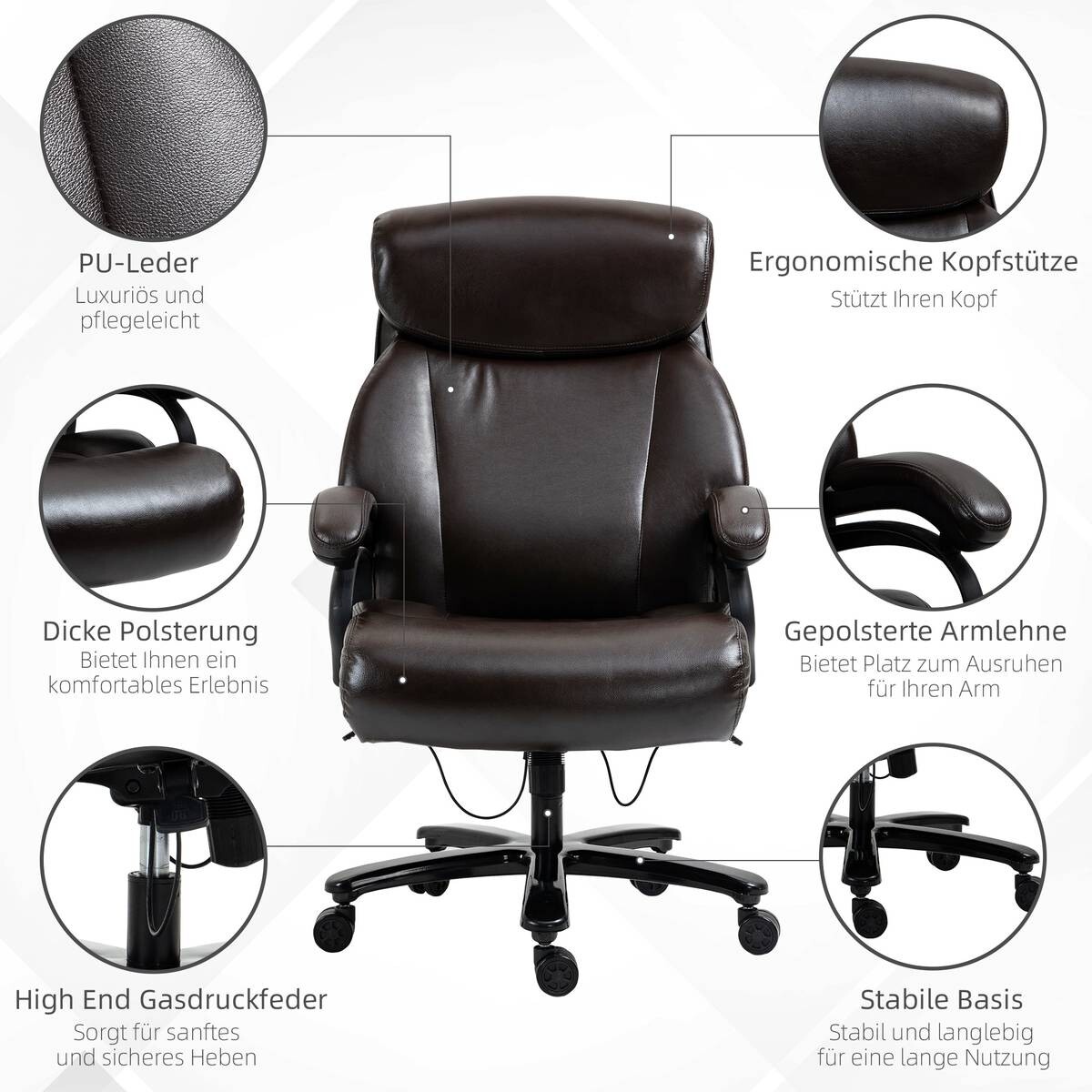 Chefsessel 921-503BN braun